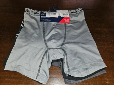 Boys 4-Pack Reebok Performance Athletic Stretch Underwear Boxer Briefs Lg 12/14 - Image 1 of 4