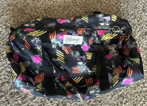 RAR Vintage 90er EASTPAK Canvas Duffle Bag Retro Style Print - Bild 1 von 5