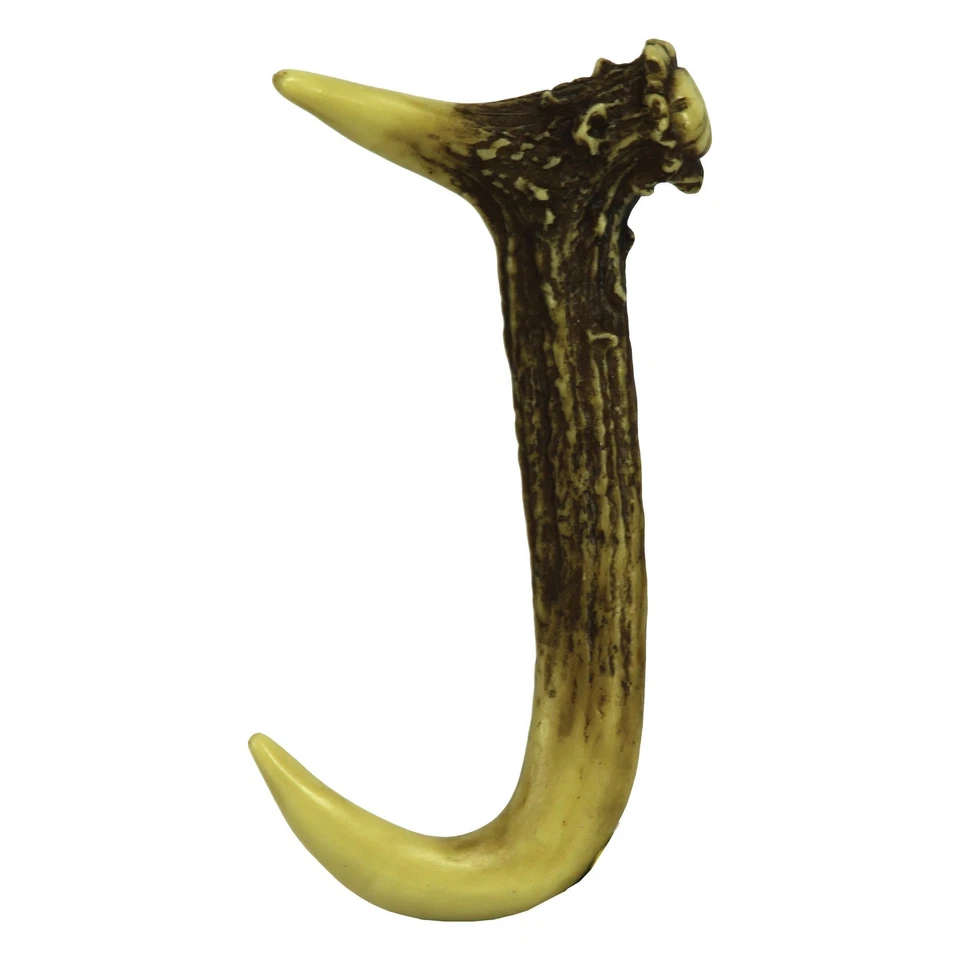 Rivers Edge Products Faux Deer Antler Letters, 8-Inch Resin Wall Decor, Letter J - Image 1 of 1