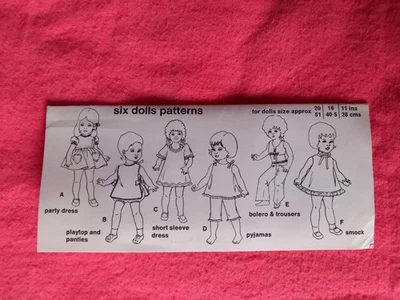 1970s Dolls Dressmaking Pattern - Image 1 of 4