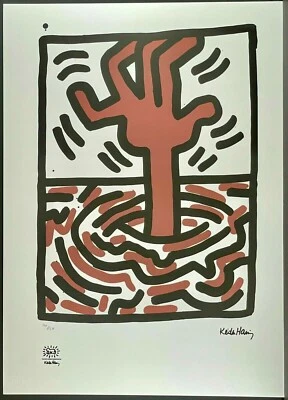 KEITH HARING * Ludo 5 * 70 x 50 cm * signed lithograph * limited # xx/150 - Bild 1 von 4