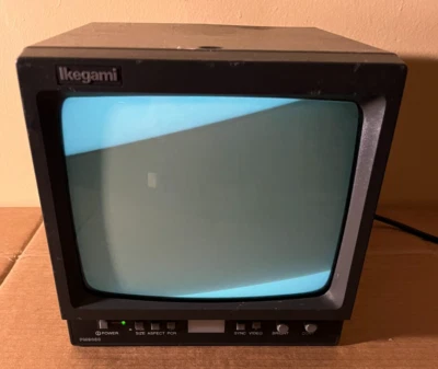 Ikegami PM9050 9" Black and White CRT Security Monitor - Image 1 of 4
