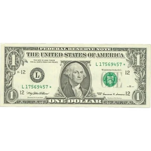 1999 United States 1 Dollar Star Note (BAN473-) - Picture 1 of 2