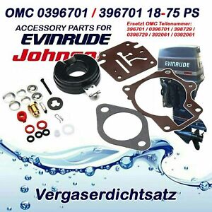 Johnson Evinrude Außenborder Vergaser Kit Dichtsatz OMC 0396701 396701 18-75 PS