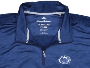 TOMMY BAHAMA islandzone DELRAY HALF ZIP PULLOVER XXL PENN STATE NITTANY LYONS LS - Picture 1 of 15