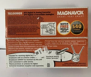 Magnavox DTV Digital to Analog Converter Box w/ Remote TB100MW9 NEW - OPEN BOX - Picture 1 of 5
