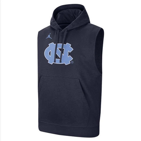 Jordan Nike Mens North Carolina Tar Heels Sleeveless Tank Top Dri Hoodie Large Cover