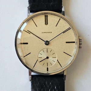 LONGINES-REF.20326-ANSE FISSE-ACCIAIO-1938-CAL.12.68 Z-RARO QUADRANTE-BAUHAUS - Picture 1 of 24