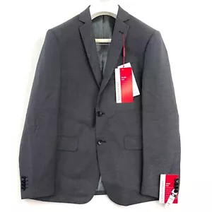 Van Heusen Slim Fit Suit Jacket Single-Breasted Notch Lapel Charcoal Size 96S - Picture 1 of 11