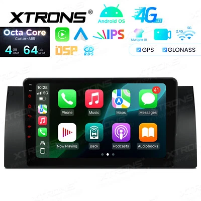 Für BMW X5 E53 1999-2006 Autoradio Android14 4G+64GB IPS 9" GPS Navi CarPlay DSP - Bild 1 von 4