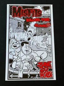 Póster de concierto original de dibujos animados de Misfits Fat Albert Irving Plaza ciudad de Nueva York - Imagen 1 de 18
