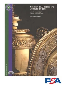 Novak Djokovic Signed 2011 Wimbledon Final Official Program Psa/Dna Champion - Picture 1 of 5