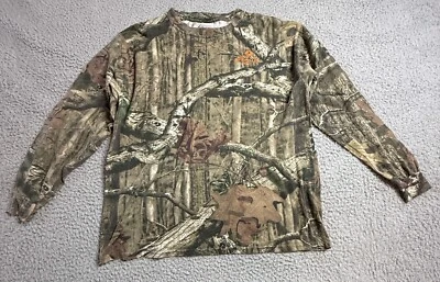 Mossy Oak Break Up Infinity Boys Long Sleeve Camouflaged Shirt Size XL - Image 1 of 4