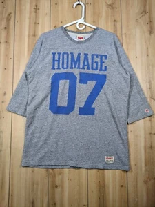 Rare Homage '07 Jersey T Shirt Sweatshirt Sz XL Soft Cotton Blend 3/4 Sleeve USA - Picture 1 of 11