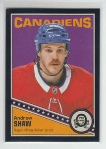19/20 OPC Montreal Canadiens Andrew Shaw Black card #86 Ltd #/100 - Picture 1 of 2