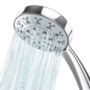 DUSCHKOPF HOCHDRUCK HANDBRAUSE DUSCHBRAUSE WASSERSPAREND MIT 2M SCHLAUCH 5MODI - Bild 1 von 16