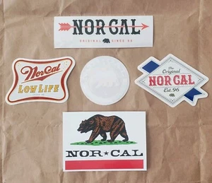 NEW Authentic NOR CAL Moto SKATE Surf SNOW Off-Road Nor*Cal ORIGINAL Sticker LOT - Picture 1 of 14