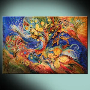 The Wind in Garden: top ready to hang canvas print from original artwork - Picture 1 of 2