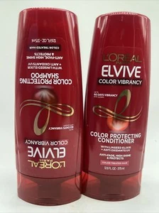 (2) Champú y acondicionador protector de vibración L'Oreal Elvive Color para cabello 12,6 oz - Imagen 1 de 2