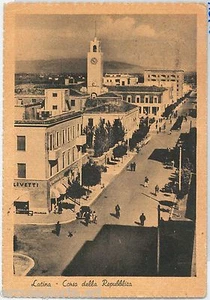 60562 - CARTOLINA d'Epoca - LATINA città : Corso Repubblica 1948 - Picture 1 of 1
