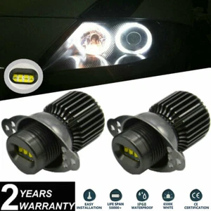 2x E90 E91 LCI 2008-2011 LED Angel Eyes Upgrade Halo Ring Bulbs Kit 80W Marker - Picture 1 of 10