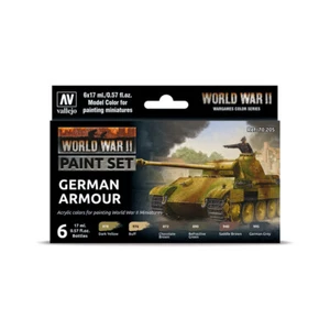 Vallejo 70205 COLORS GERMAN ARMOUR Packung mit 6 Stück x 17 ml - Picture 1 of 2