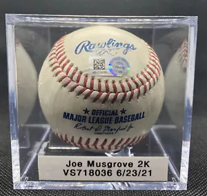 Joe Musgrove Double Strikeout K Game Used Baseball MLB San Diego Padres Dodgers - Picture 1 of 6