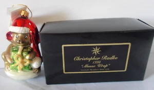 1998 Christopher Radko "Mouse Wrap" Starlight members only gift Ornament. - Picture 1 of 8