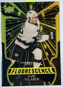 2020-2021 Upper Deck Fluorescence Gold /150 Gabe Vilardi #F-6 Rookie RC SSP.