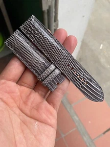 Gray Genuine Lizard skin leather watch strap band 10..18 19 20 21 22 23 2426mm - Picture 1 of 13