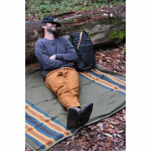 Canvas Campingdecke - Outdoordecke aus gewachstem Canvas / Bushcraft Decke - Bild 1 von 15