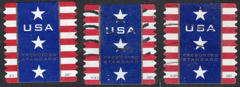 #4157 - патриотический баннер пластина # одиночные полный набор из 3 V111 V222 V333 б/у - Изображение 1 из 1