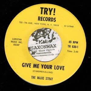 Garage Psych 45 - THE MAJIC STRAY - GIVE ME YOUR LOVE / IM INTO SOMETHING - TRY! - Picture 1 of 2