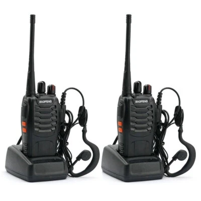 BAOFENG 2PCS Walkie Talkie set mit Großer Reichweite 8km Funkgerät PMR 16 Kanäle