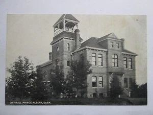 The City Hall Prince Albert Sask Canada Vintage Postcard B21 - Picture 1 of 2