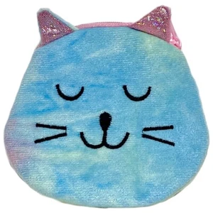Kitty Cat SLEEPY BLUE Coin Purse Sparkly Ears BRAND NEW WITH TAGS - Picture 1 of 2