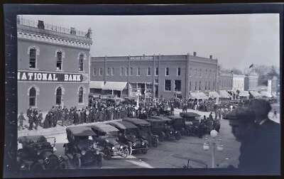 11-11-1917 negative Governor Harding Denison Iowa #1 Laub Block & National Bank - Image 1 of 3