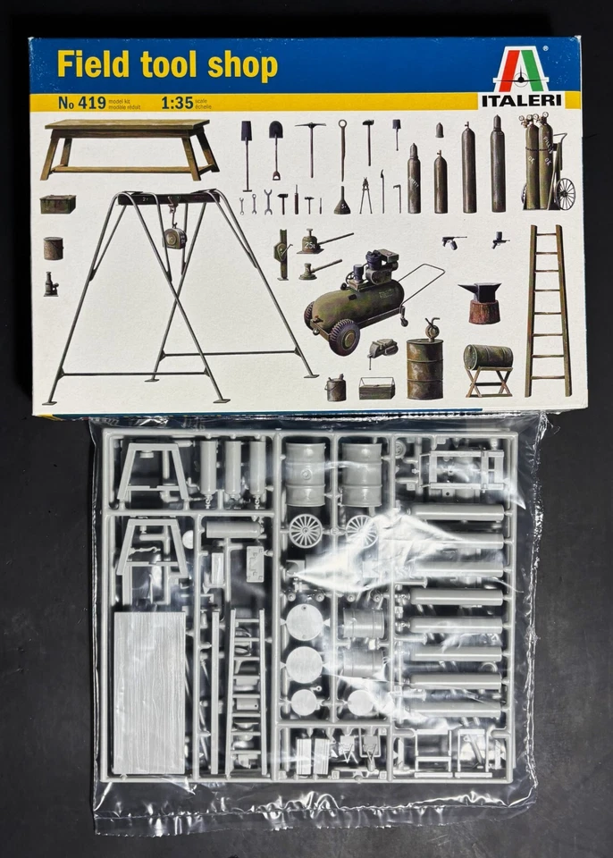 ITALERI 419 - FIELD TOOL SHOP - 1/35 PLASTIC KIT - Immagine 1 di 1