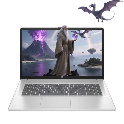 HP 17.3"HD Touch Laptop computer 4.5GHz AMD-R5-7530U Notebook 64GB RAM 2TB SSD - Image 1 of 4