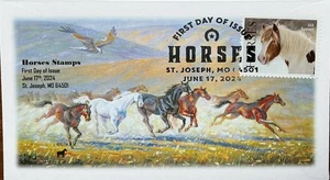 AFDCS 5891 American Horses St Joseph MO Slogan Cancel - Picture 1 of 1