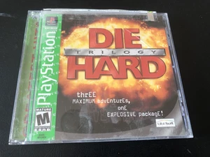 DIE HARD TRILOGY SONY PLAYSTATION 1 PS1 PLAY STATION ONE COMPLETE NES HQ - Picture 1 of 2