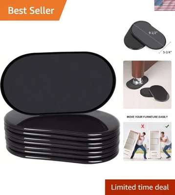 Deslizadores antideslizantes para muebles de 9,5" x 5,75", paquete de 8 para mover artículos pesados con facilidad Foto 1 de 4