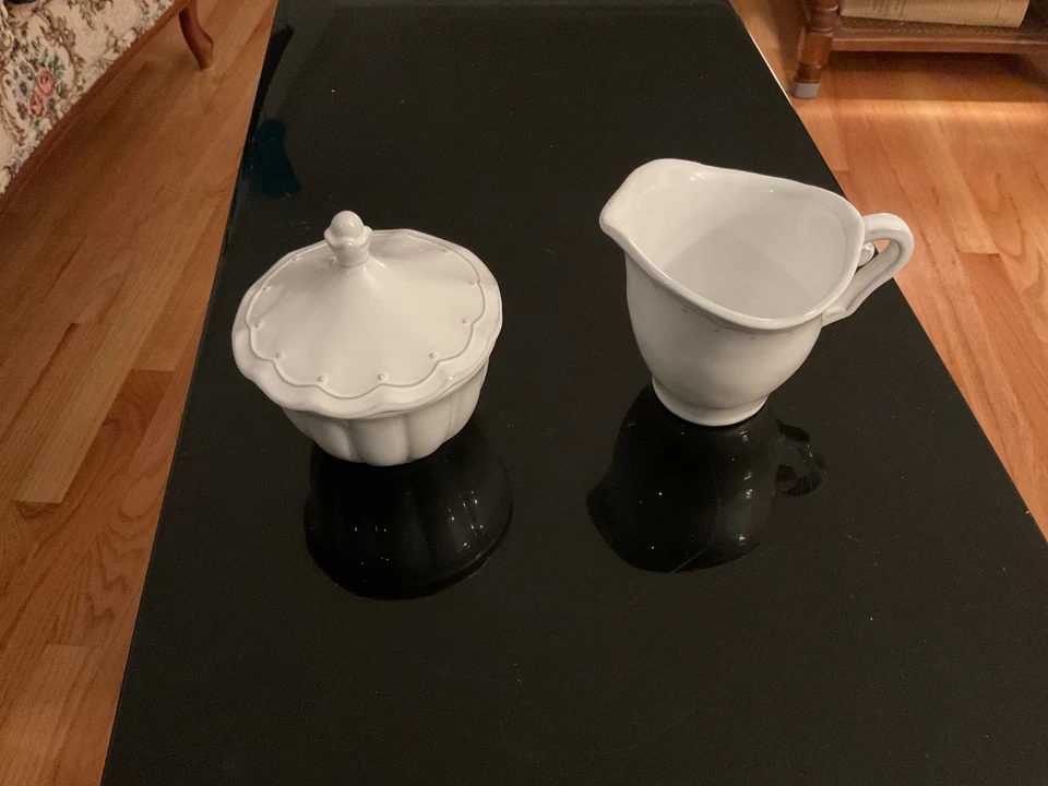 Crema y azucarero Arte Italica Bella Bianca. Foto 1 de 3