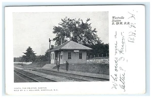 1909 Westville Station B. & M. R. R. Westville NH, New Hampshire - Picture 1 of 2