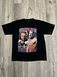 VTG 90s Triple H The King of Kings HHH Rap Tee DX WWF WWE T Shirt Size Large - Picture 1 of 4