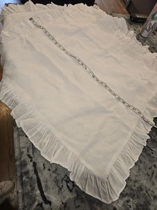 Simple & Opulence 100% Linen Euro Sham Pillow Covers Set of 2, White NWOT 31x31 - Picture 1 of 7
