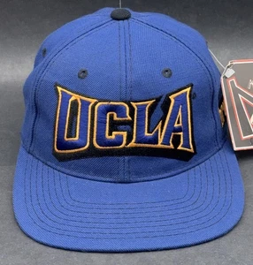 Cappello snapback vintage UCLA Bruins Zephyr Graf-X logo blocco NUOVO NOS acrilico/lana - Foto 1 di 8
