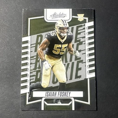 2023 Panini Absolute #166 Isaiah Foskey Base Rookie Card RC New Orleans Saints - Image 1 of 2