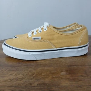 Vans Authentic Women's Sneakers  Mustard Yellow Low Lace Up - Sz 9 - Picture 1 of 10