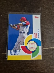 2009 Topps Alex Rios World Baseball Classic Puerto Rico - Picture 1 of 2